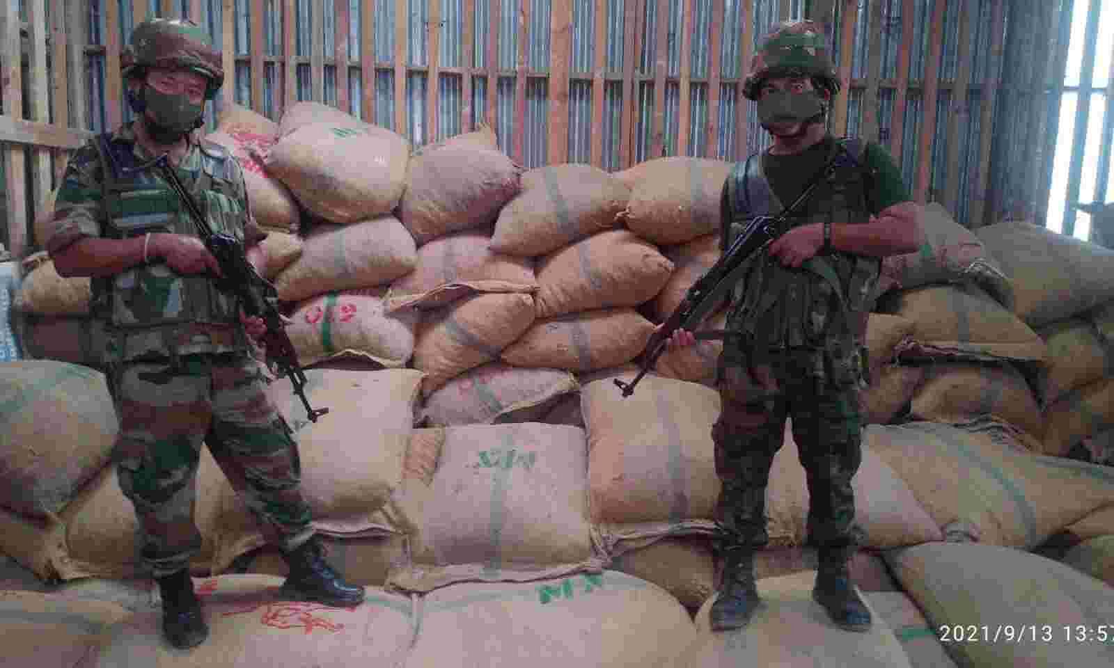 mizoram-security-forces-seize-huge-cache-of-areca-nuts-from-champa