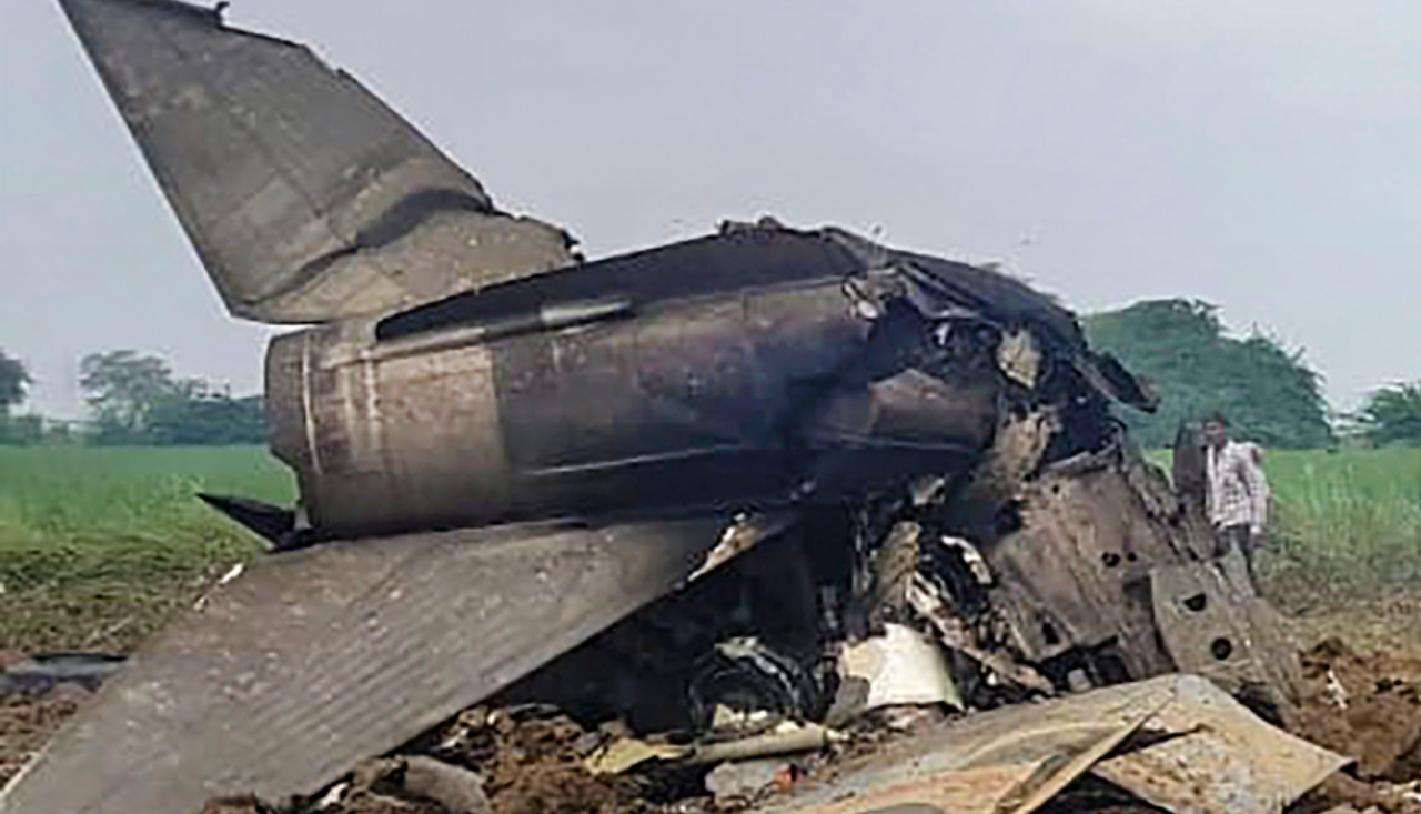 mig-21 aircraft crash in madhya pradesh