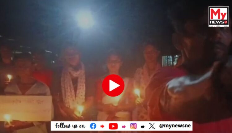 ৬ বছৰীয়া আয়ুচি পুৰ্তিক ডিঙি চেপি হত্যা কৰা ধৰ্ষণকাৰীক ফাঁচীৰ দাবী সদৌ অসম আদিবাসী ছাত্ৰ সন্থাৰ