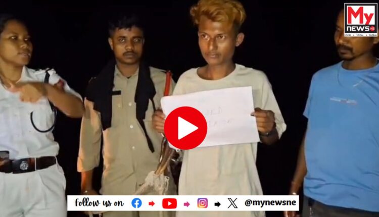 বালিপৰাত ১১ টাকৈ ড্ৰাগছ ভৰ্তী কন্টেইনাৰ সহ এজন যুৱকক আটক