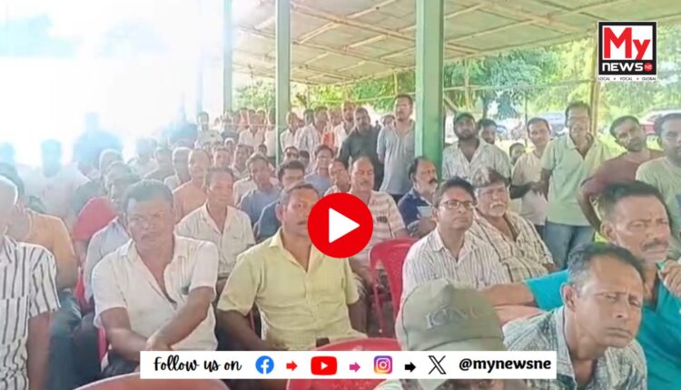 কলিয়াবৰত চাৰিলেনযুক্ত ৰাষ্ট্ৰীয় ঘাইপথ নিৰ্মান দাবী সমিতিৰ মুকলি সভা