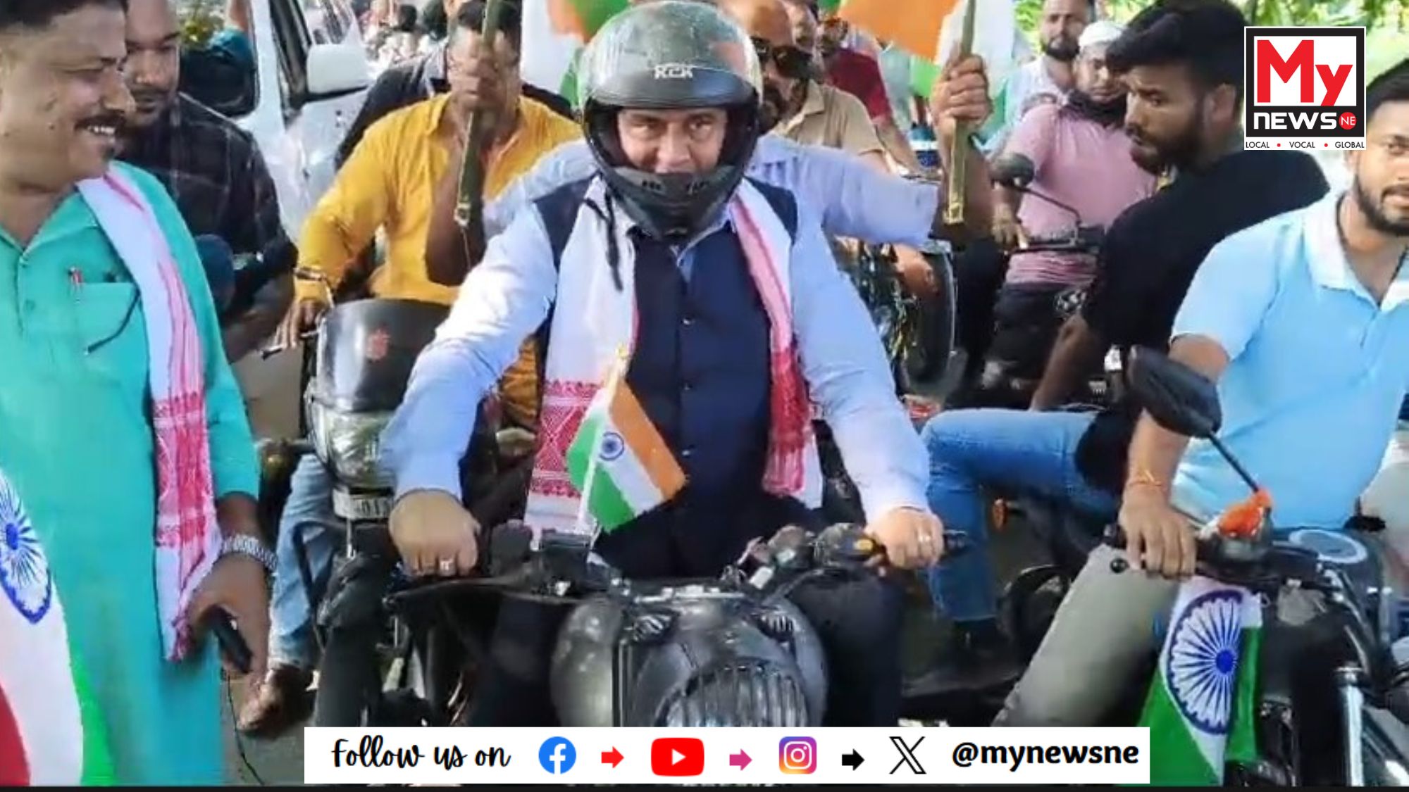 ৭৯ তম স্বাধীনতা দিৱসত জয়ন্ত মল্ল বৰুৱাৰ বিশাল বাইক ৰেলী