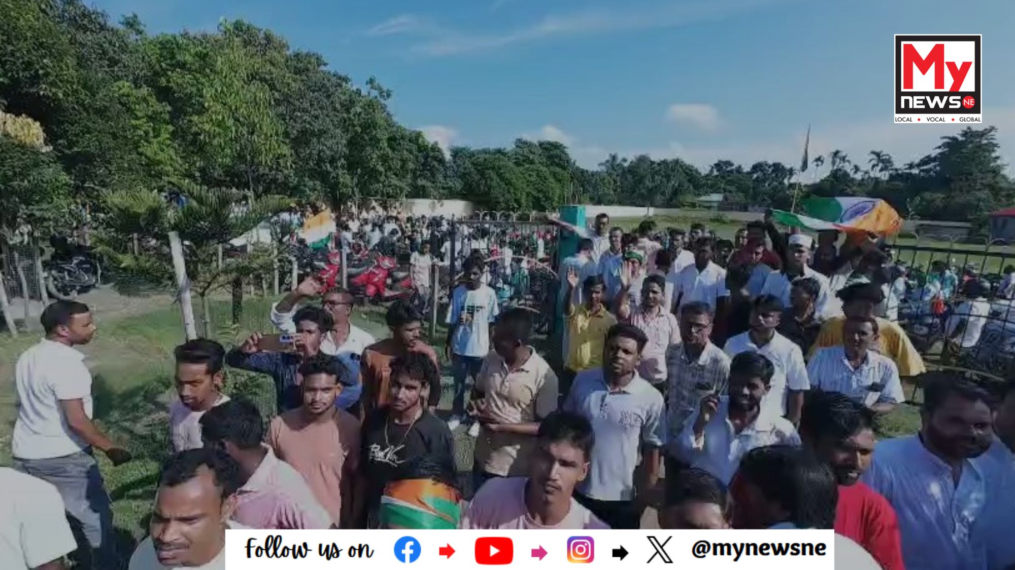 বিধায়ক জাকিৰ হুছেইন শিকদাৰৰ নেতৃত্বত কংগ্ৰেছৰ ত্ৰিৰংগা যাত্ৰা